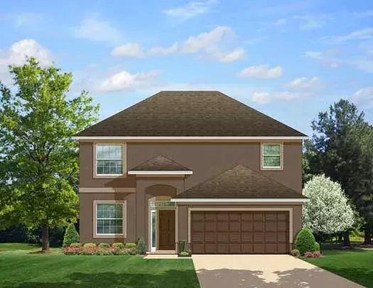 Traditional house plans 95-166 - front exterior, 1,810 sq ft, 4 bed, 2 bath house plans | Monster House Plans