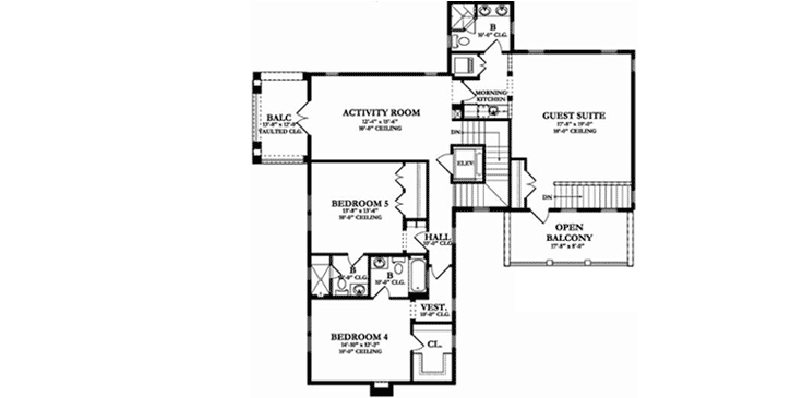 Upper/Second Floor Plan:95-173