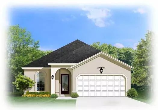 Traditional house plans 95-181 - front exterior, 1,429 sq ft, 3 bed, 2 bath house plans | Monster House Plans