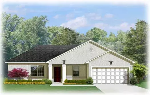 Traditional house plans 95-185 - front exterior, 1,448 sq ft, 3 bed, 2 bath house plans | Monster House Plans
