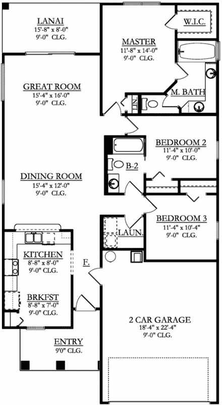 Main Floor Plan: 95-188