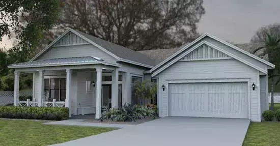 Country house plans 95-223 - front exterior, 2,562 sq ft, 3 bed, 3 bath house plans | Monster House Plans