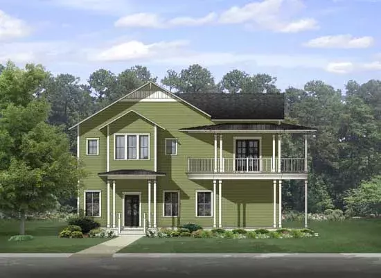 Country house plans 95-225 - front exterior, 3,327 sq ft, 4 bed, 4 bath house plans | Monster House Plans