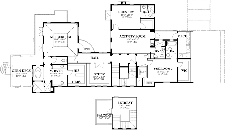 Upper/Second Floor Plan:95-227