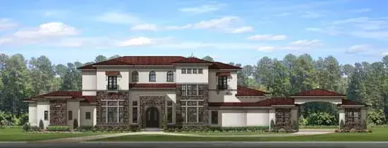 Mediterranean house plans 95-231 - front exterior, 7,174 sq ft, 8 bed, 6 bath house plans | Monster House Plans