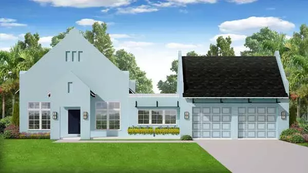Southwest house plans 95-274 - front exterior, 1,872 sq ft, 4 bed, 3 bath house plans | Monster House Plans