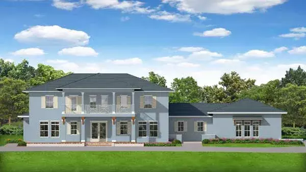 Florida house plans 95-281 - front exterior, 5,498 sq ft, 5 bed, 4 bath house plans | Monster House Plans