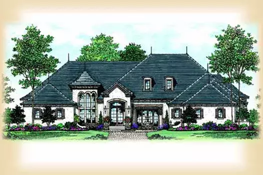 Mediterranean house plans 96-144 - front exterior, 6,289 sq ft, 5 bed, 5 bath house plans | Monster House Plans