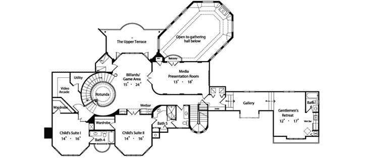 Upper/Second Floor Plan:96-145