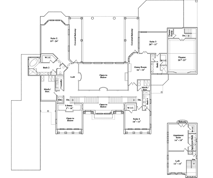 Upper/Second Floor Plan:96-146