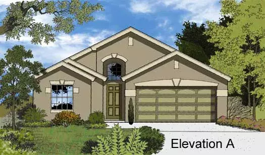 Mediterranean house plans 96-154 - front exterior, 1,666 sq ft, 3 bed, 2 bath house plans | Monster House Plans