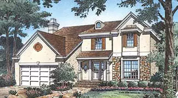 Florida house plans 96-168 - front exterior, 2,000 sq ft, 3 bed, 2 bath house plans | Monster House Plans