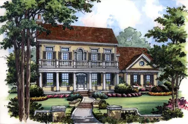 Southern house plans 96-196 - front exterior, 2,491 sq ft, 3 bed, 2 bath house plans | Monster House Plans