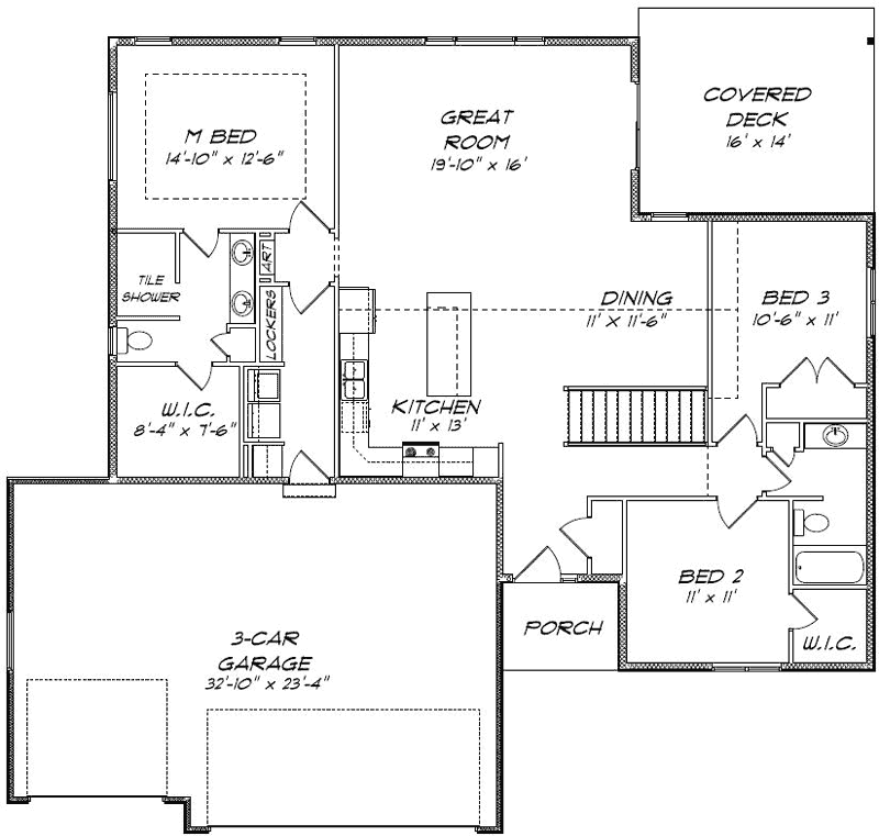 Main Floor Plan: 97-110