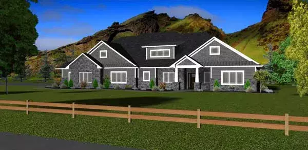 Craftsman house plans 97-112 - front exterior, 2,340 sq ft, 3 bed, 2 bath house plans | Monster House Plans
