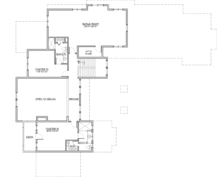 Upper/Second Floor Plan:98-102