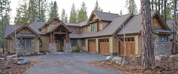 Mountain Rustic house plans 98-104 - front exterior, 3,691 sq ft, 4 bed, 4 bath house plans | Monster House Plans
