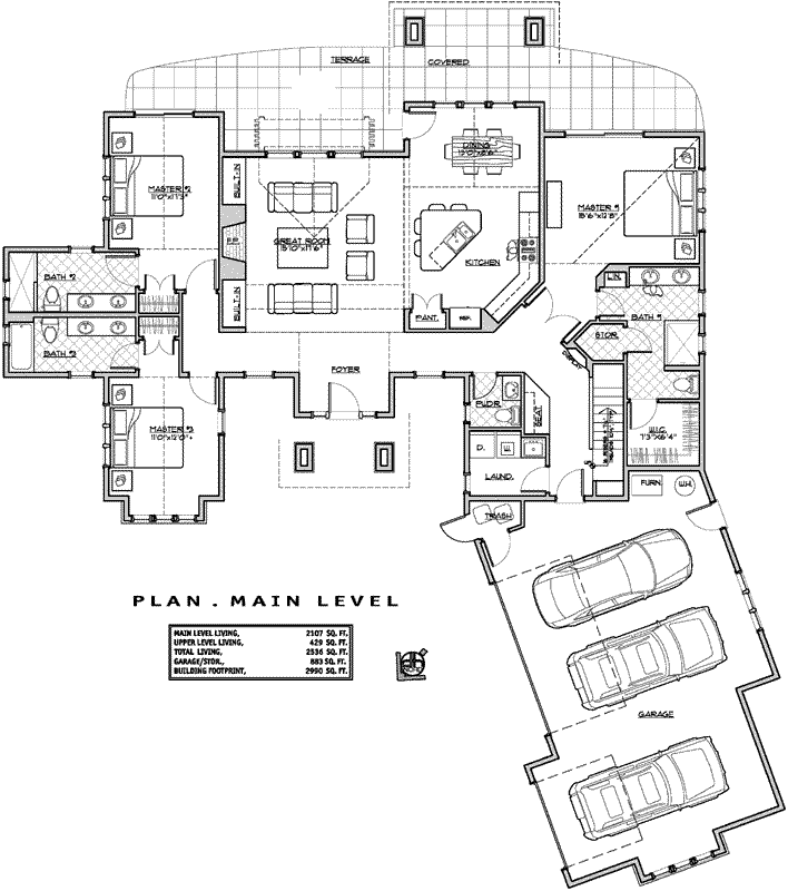 Main Floor Plan: 98-110