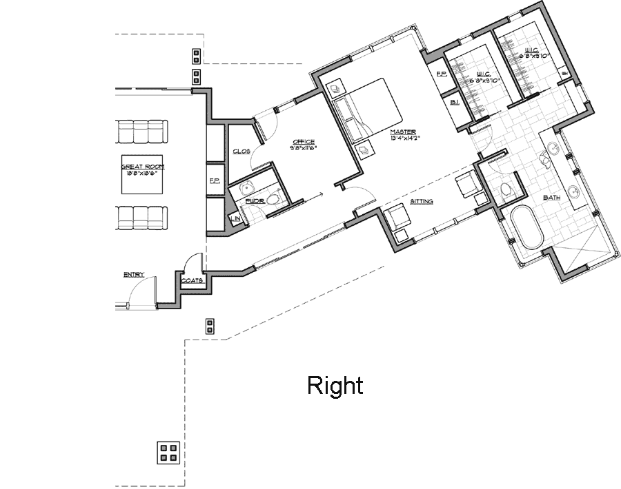 Mountain-or-rustic Style House Plans 98-117