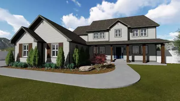 Country house plans 99-101 - front exterior, 3,356 sq ft, 6 bed, 3 bath house plans | Monster House Plans