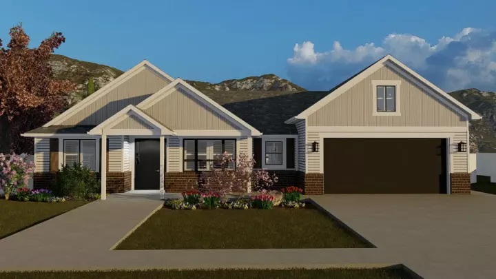 Traditional house plans 99-112 - front exterior, 1,990 sq ft, 3 bed, 2 bath house plans | Monster House Plans
