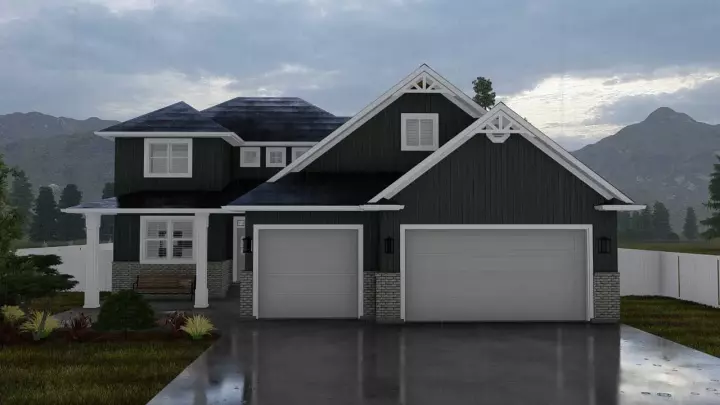 Traditional house plans 99-113 - front exterior, 2,399 sq ft, 4 bed, 2 bath house plans | Monster House Plans