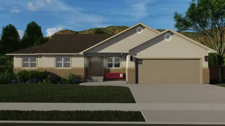 Traditional house plans 99-117 - front exterior, 1,660 sq ft, 3 bed, 2 bath house plans | Monster House Plans