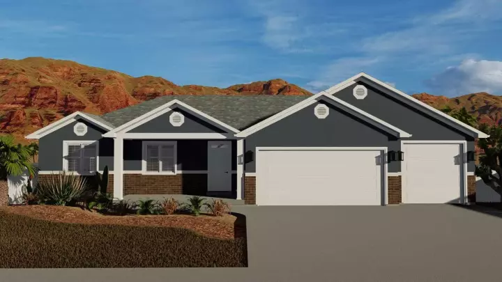 Traditional house plans 99-118 - front exterior, 1,699 sq ft, 3 bed, 2 bath house plans | Monster House Plans
