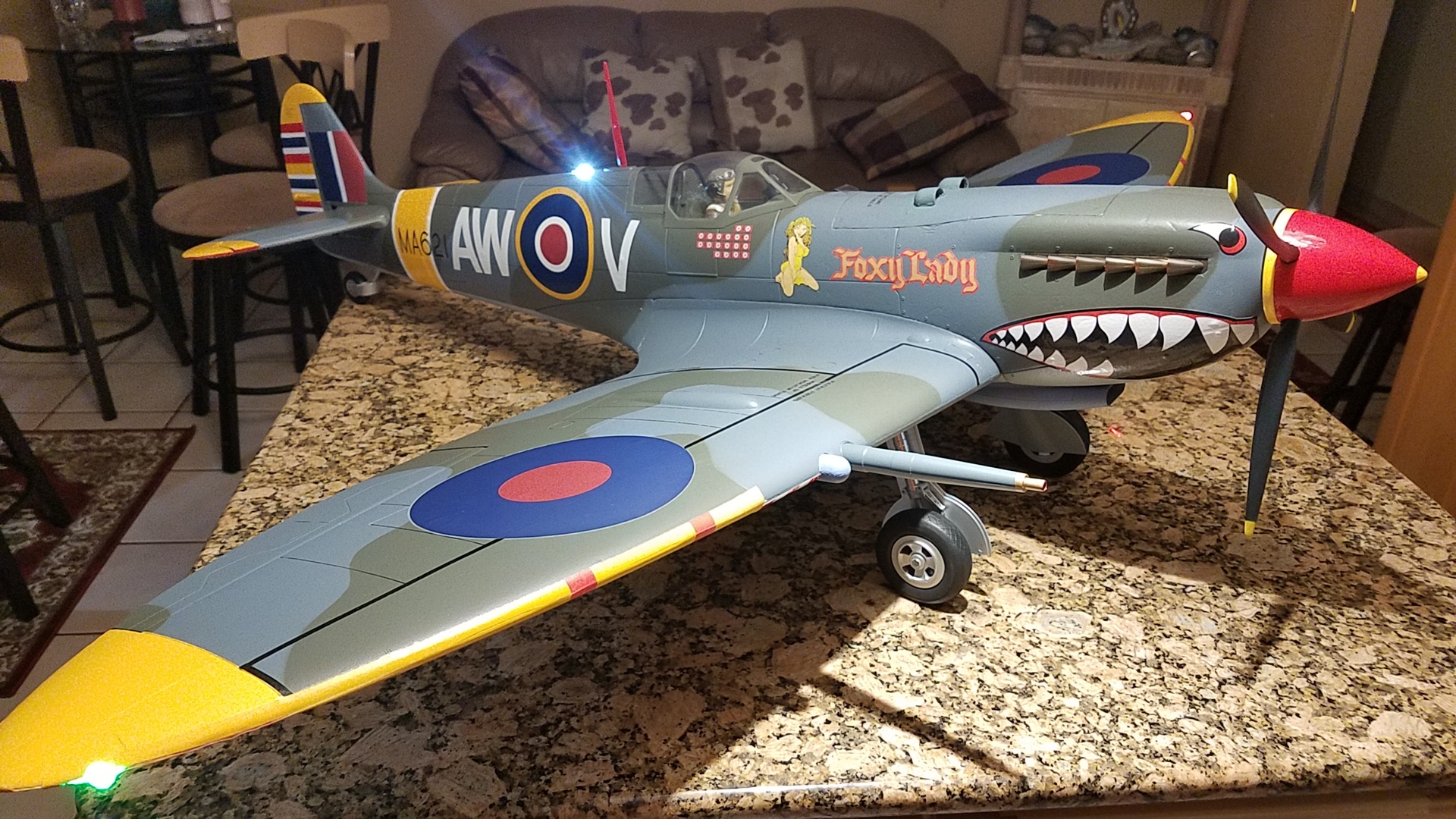 FlightLine RC Spitfire Mk.IX 1600mm (63") Wingspan PNP FLW303P