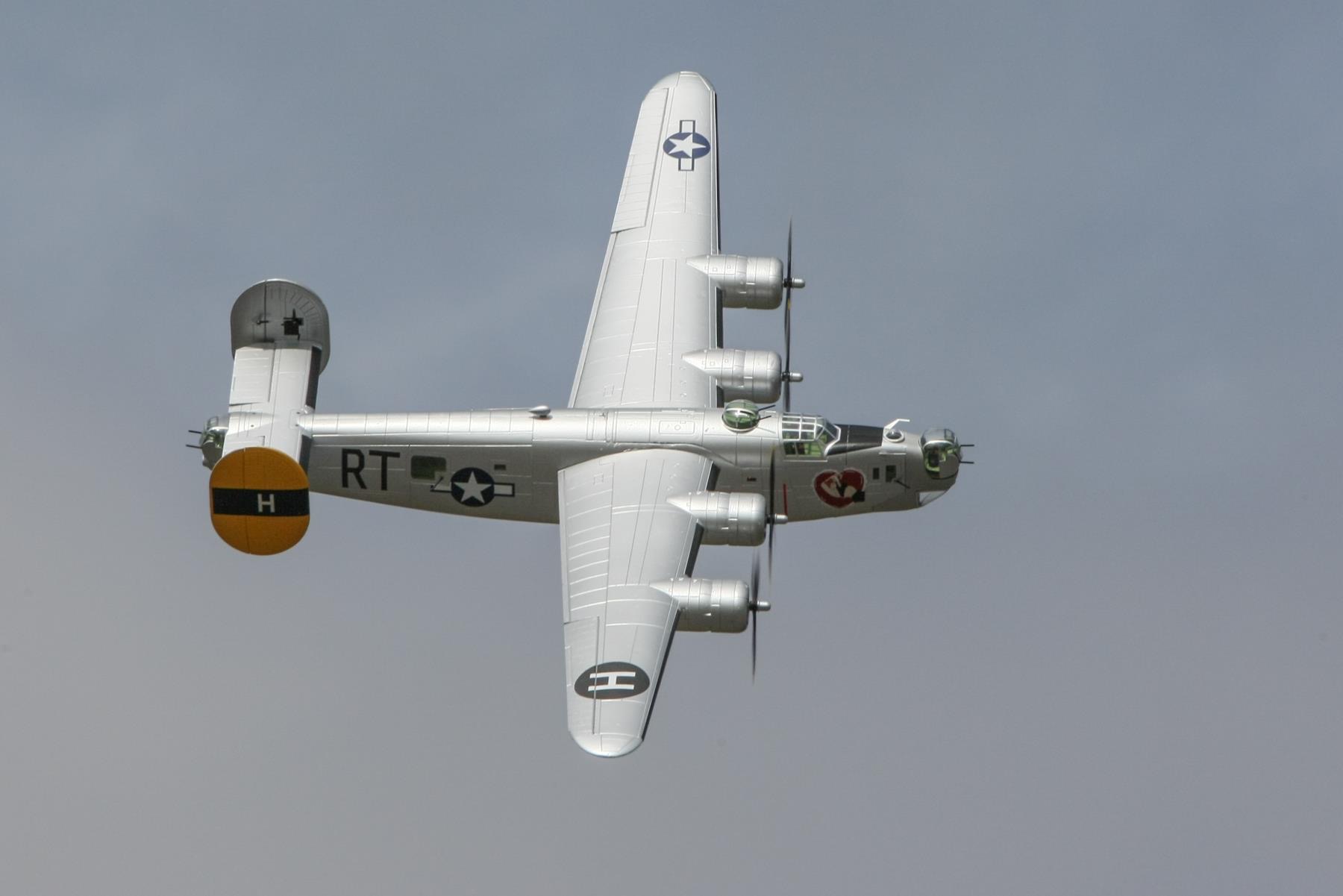 FlightLine RC B24 Liberator Silver 2000mm (78") Wingspan PNP