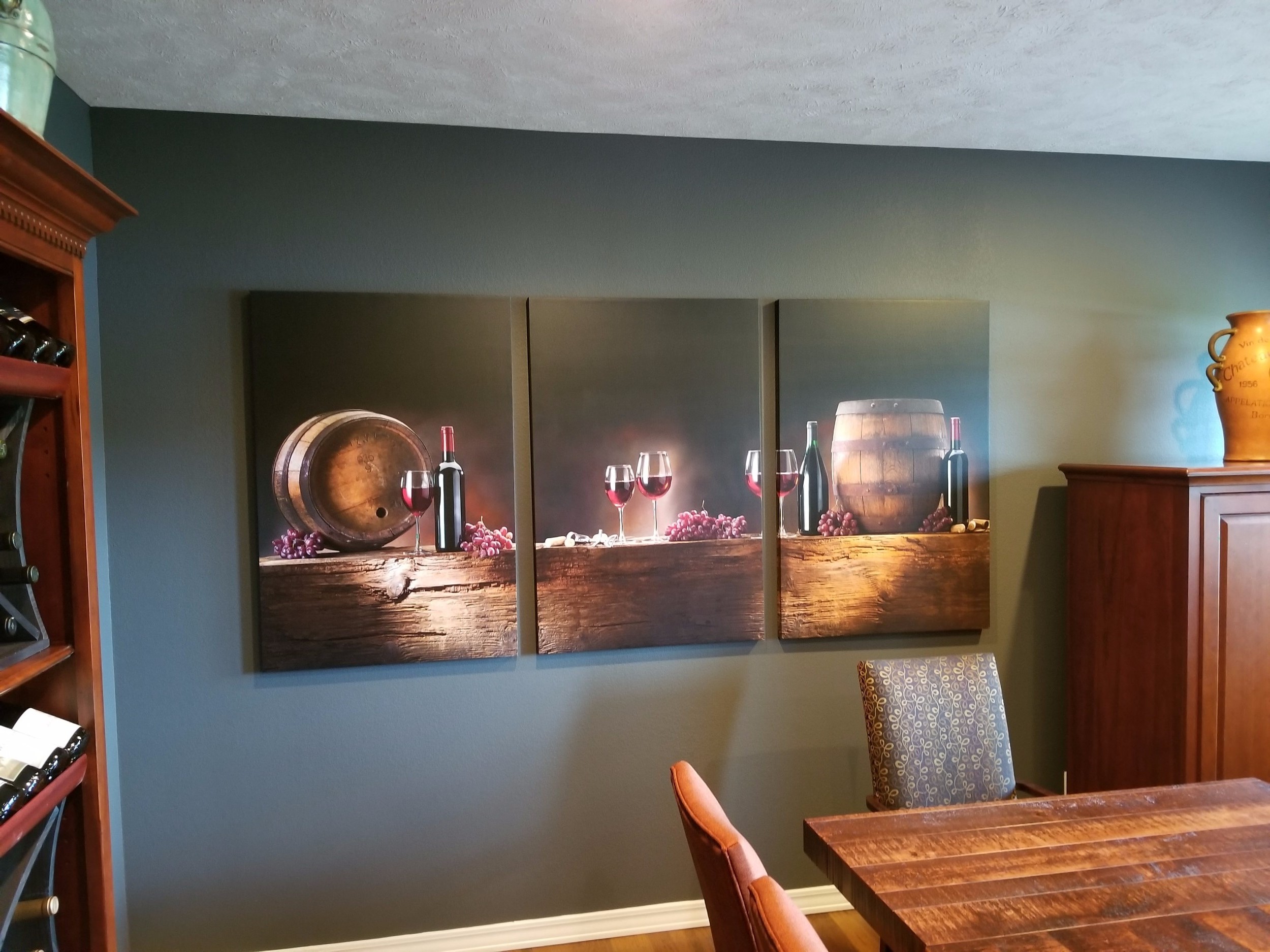 Wine Barrels Multi Panel Canvas Wall Art ElephantStock