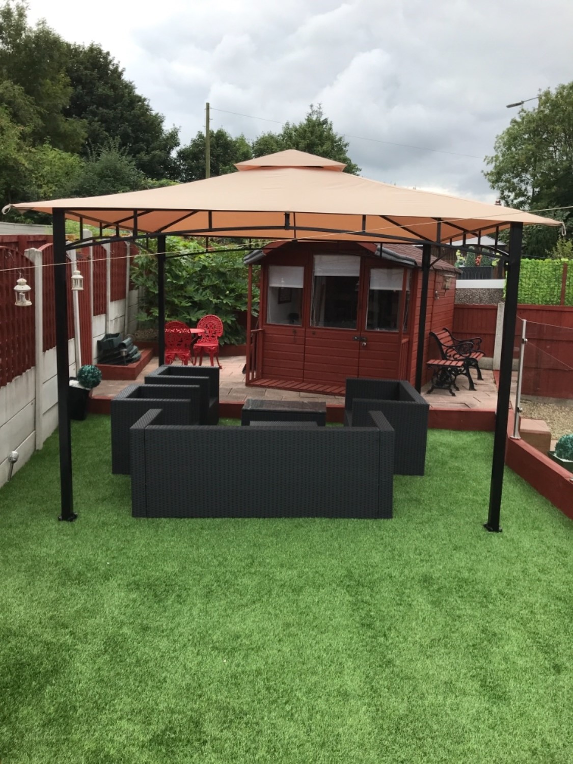 Canopy for 3m x 3m Extending Patio Gazebo (332cm Actual Width) Two T