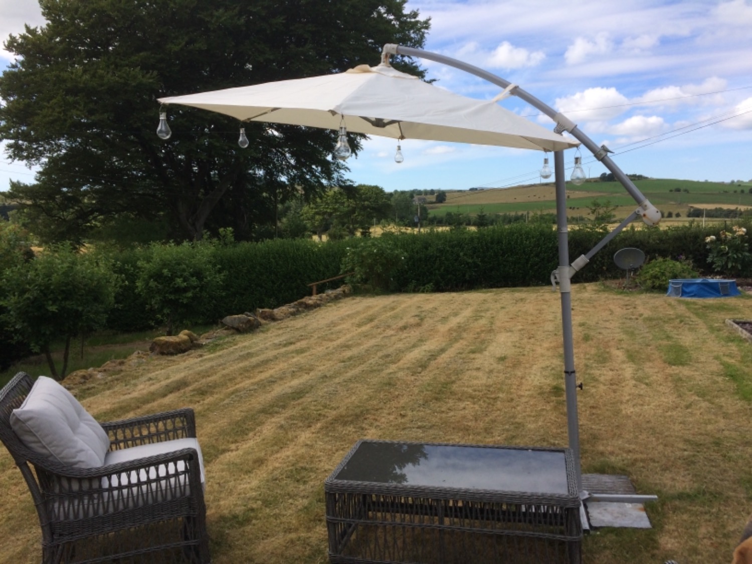 Canopy for 2.5m Round Cantilever Parasol/Umbrella 6 Spoke Gazebo