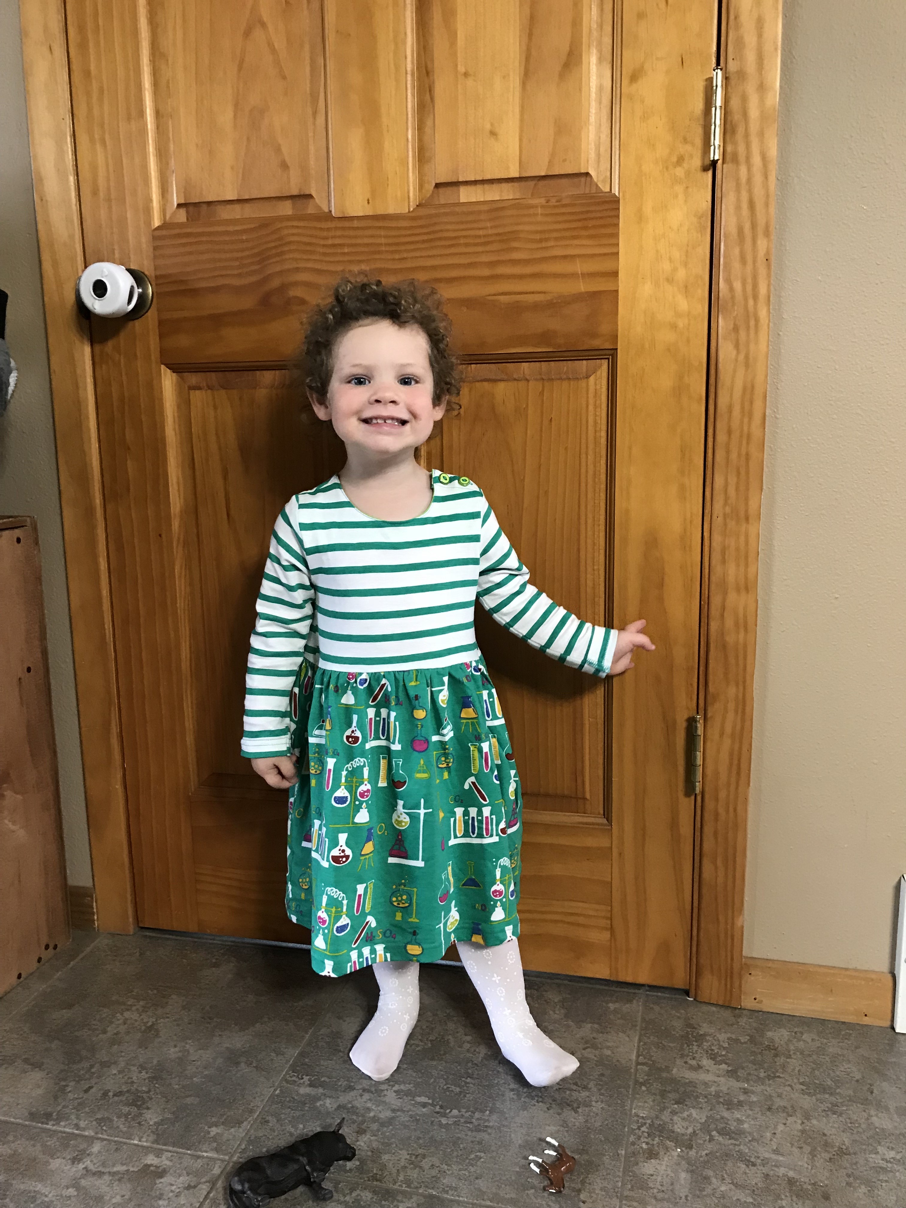 Chemistry Lab Kids Dress Svaha Apparel