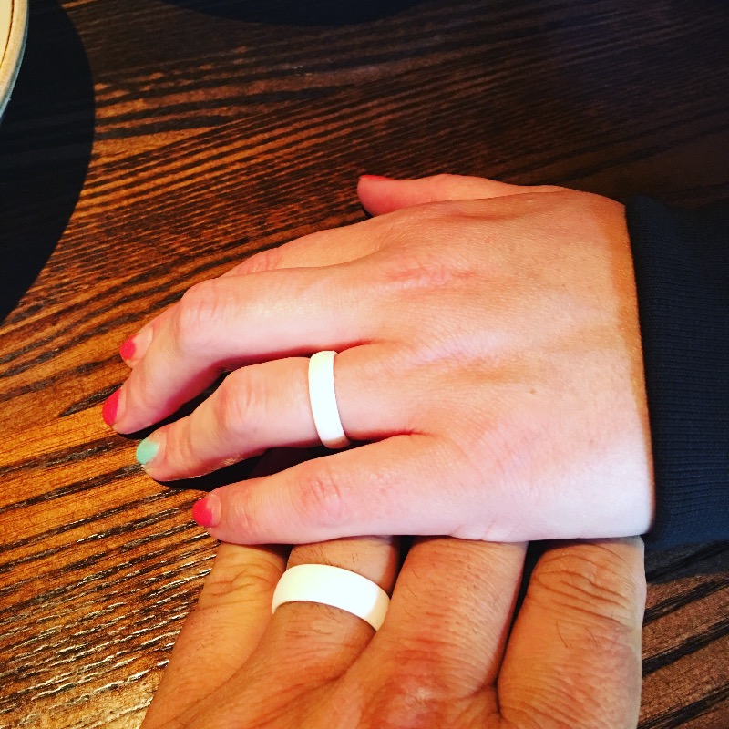 Groove Thin Silicone Ring Snow Groove Life Silicone Rings