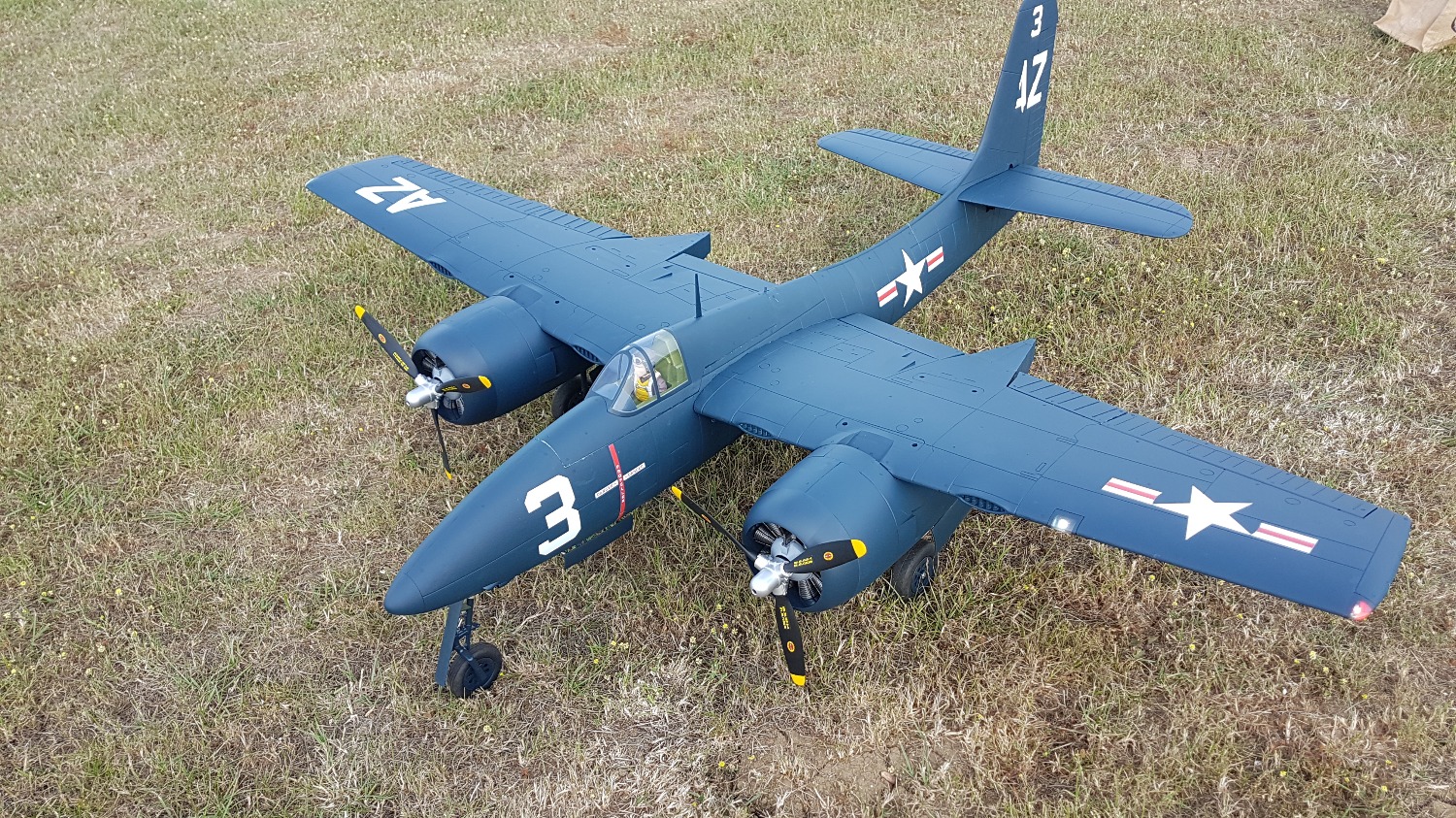 FlightLine F7F Tigercat 1600mm (63") Wingspan PNP FLW302P Motion RC