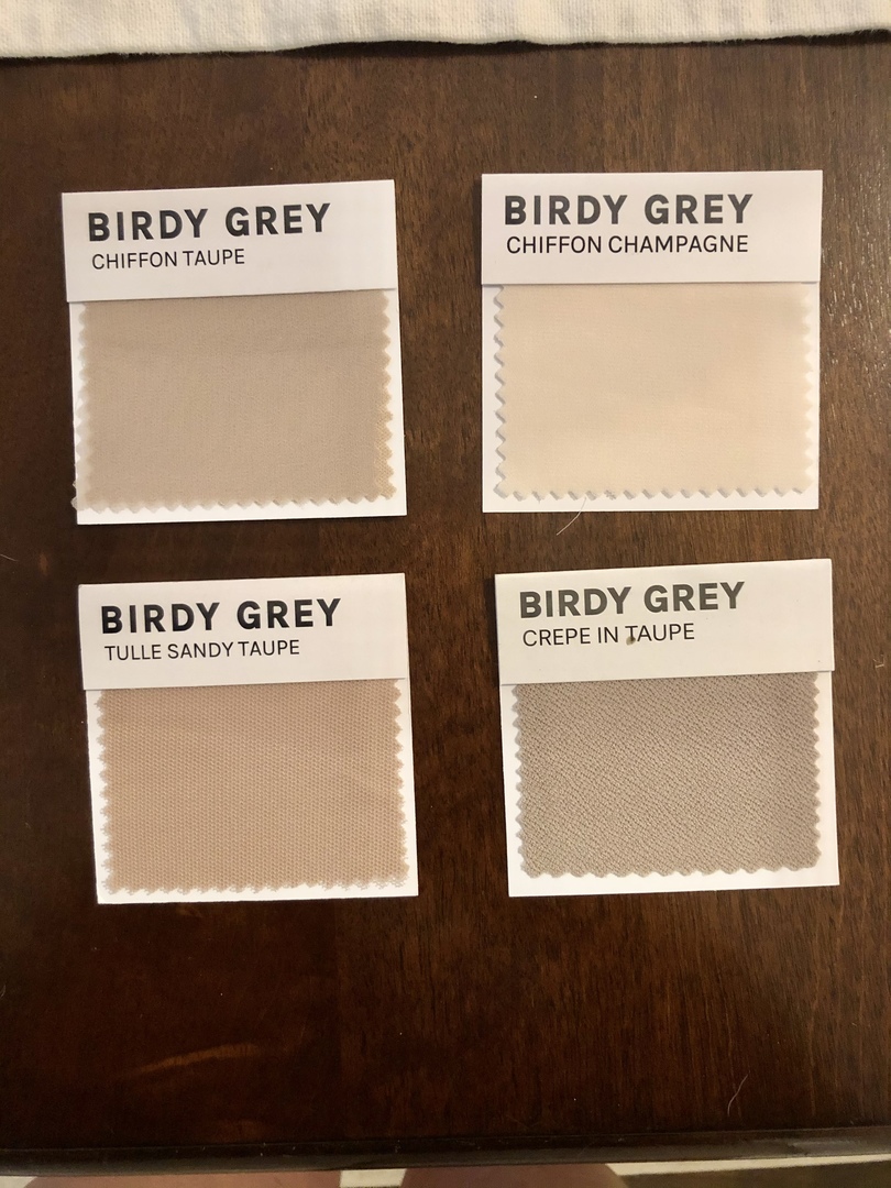 Taupe/grey chiffon Taupe/grey chiffon