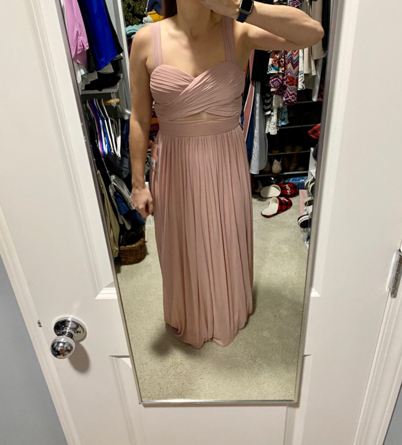 Elsye Bridesmaid Dress in Dusty Rose 