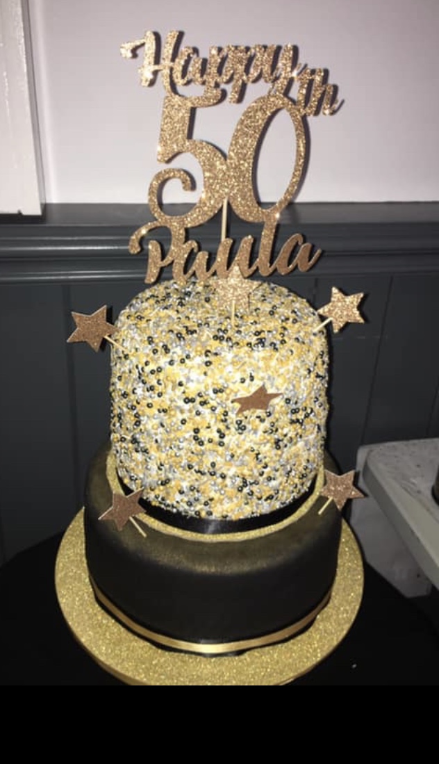 personalised cake topper set