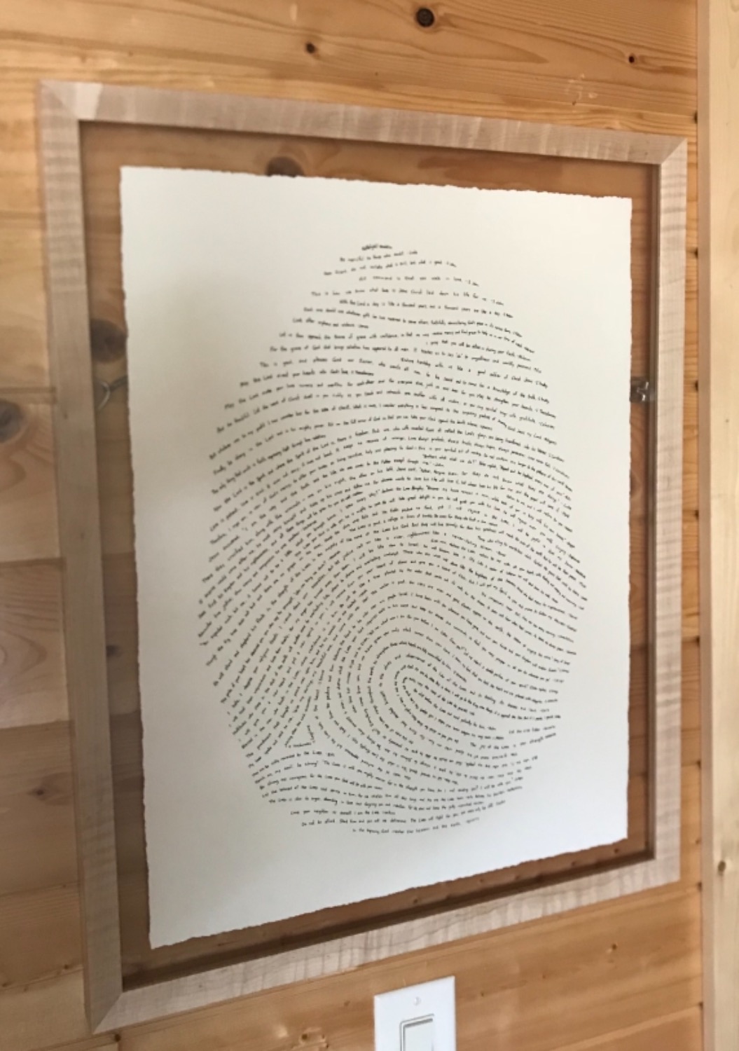 God s Fingerprints God s Fingerprint Bible Art Print