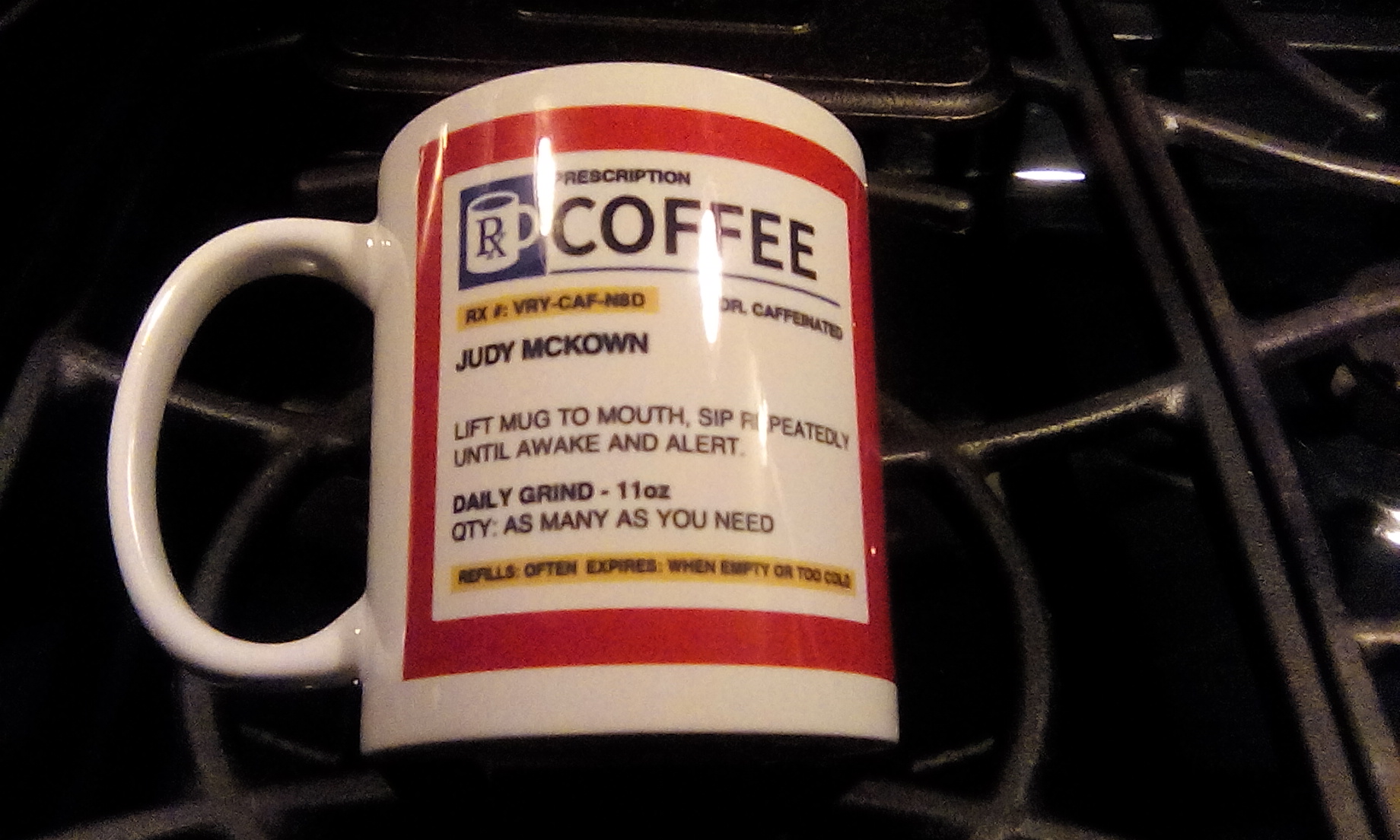 Personalized Prescription Coffee Mug / Cup Custom Name