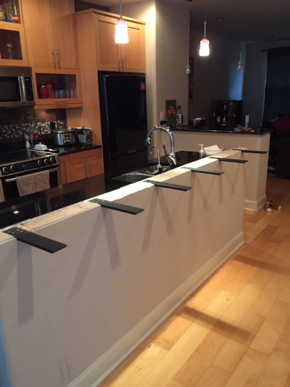 Knee Wall Countertop Support Bracket The Original Granite Bracket