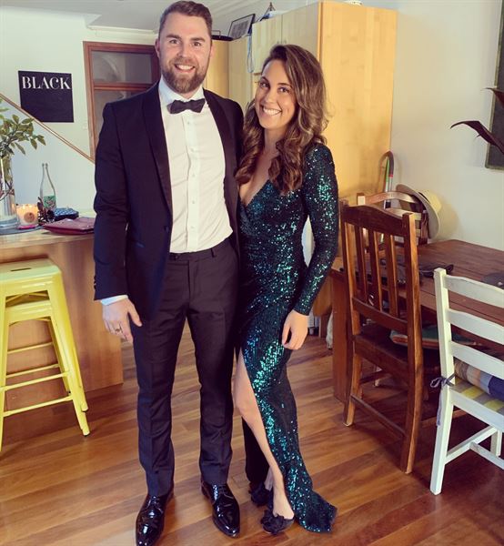 NOOKIE Selena Long Sleeve Gown (Teal 