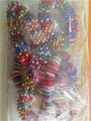 Nina. White verified customer review of PROLOSO 6 Pack Colorful Bead Round PieceBracelets Elastic Party Favors Kids Pretend Play