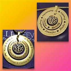 Samantha M. verified customer review of Sparkling Circles of Loved Ones Tree Personalised Necklace - Gold