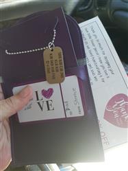 Sharlee B. verified customer review of Dog Tag Necklace SINGLE 4 Lines TEXT Only - Silver