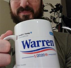 Kevin verified customer review of Warren 1/2020th @realDonaldTrump