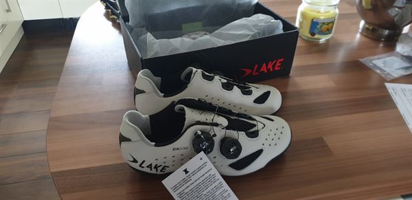 Lake CX238 Road Cycling Shoes | Black, White | EU36 to EU50