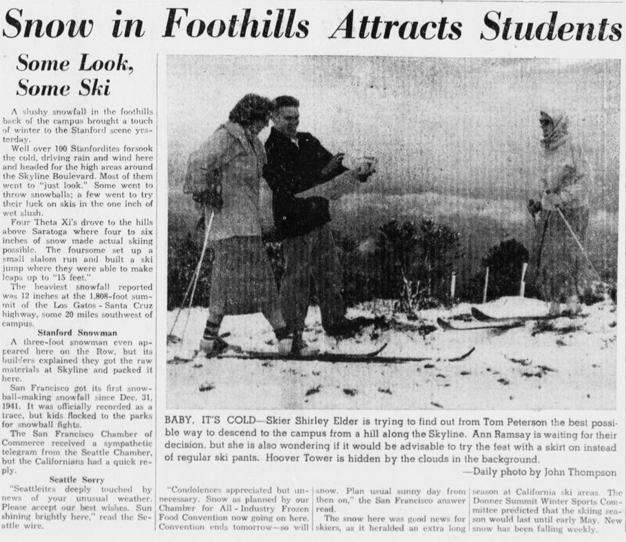 Hail, Stanford, Hail! When extreme weather hits the Farm Stanford 125