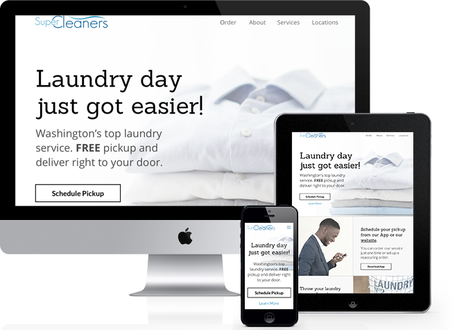 Starchup's Dry Cleaner & Laundromat Websites Are Optimized for All Devices